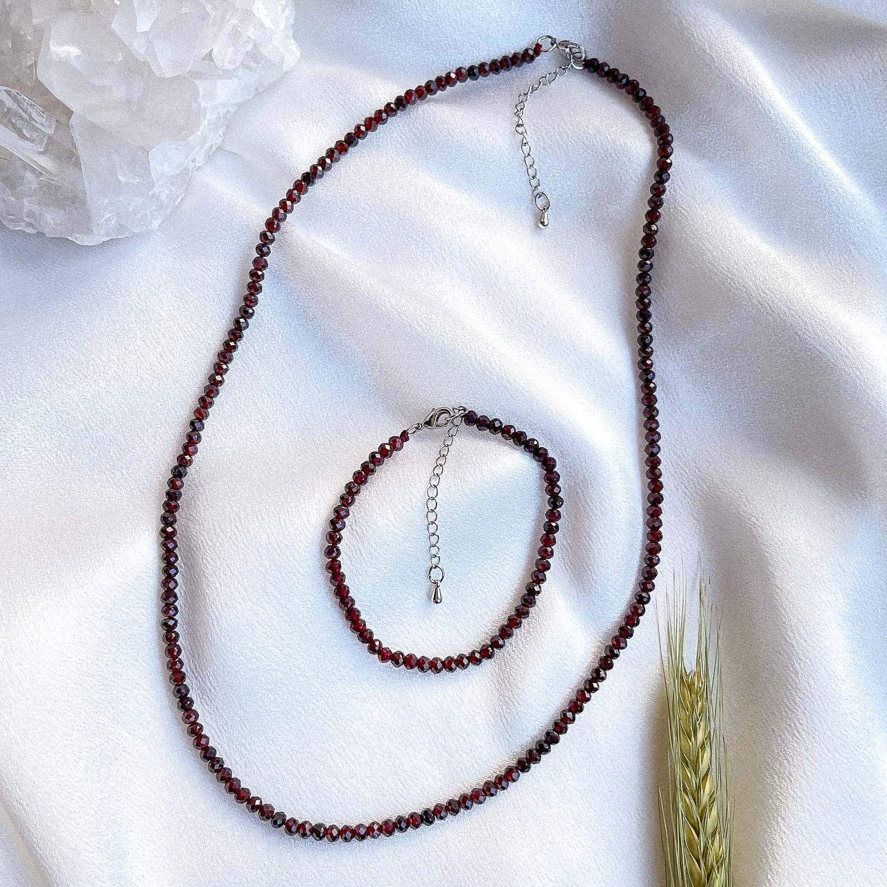 Радуга Самоцветов Колье из Граната (Пироп)