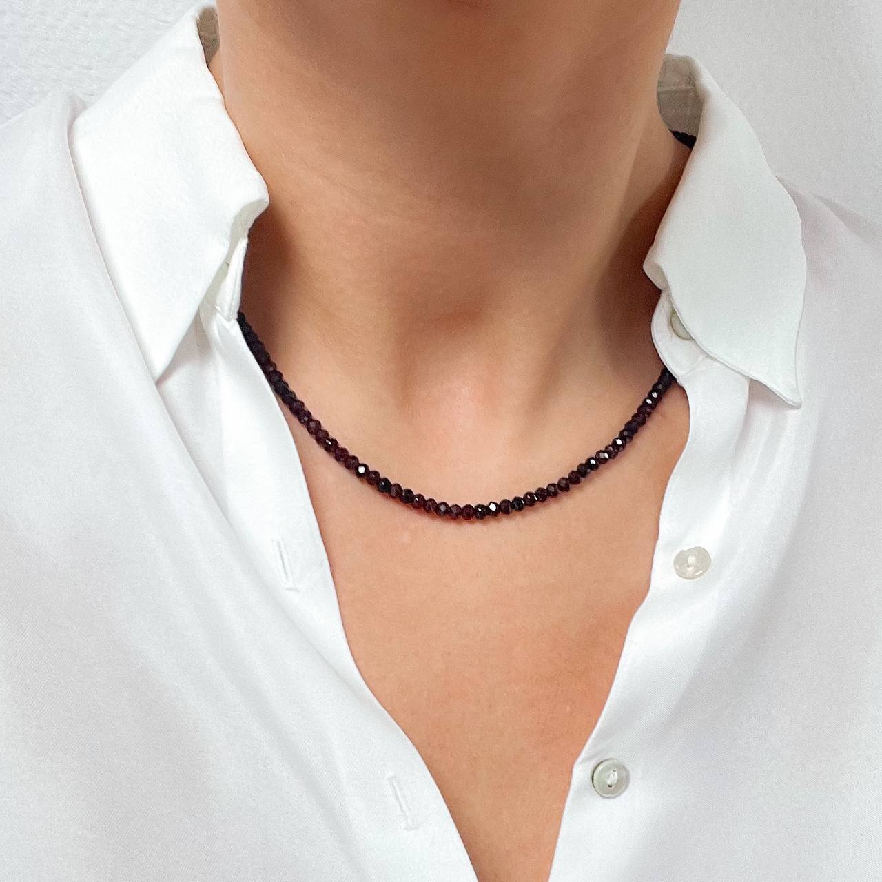 Радуга Самоцветов Колье из Граната (Пироп)