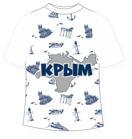 Детская футболка Крым текстура 2