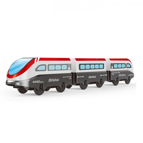 Игрушечный поезд «Мой город», 2 локомотива и пассажирский вагон, на батарейках