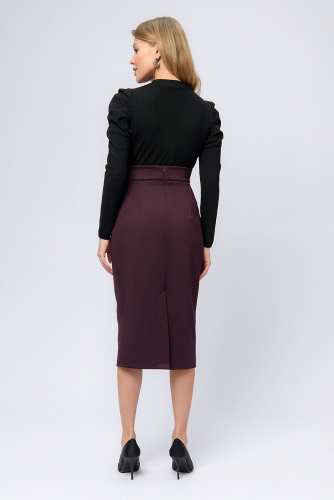 Юбка 1001 DRESS #818926Бордовый (полоска)