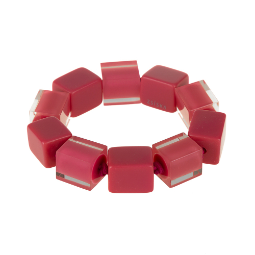 Браслет Colourful Cubes Розовый