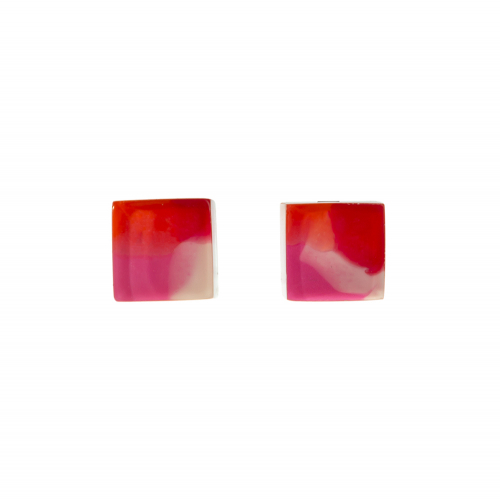 Серьги Colourful Cubes Розовый