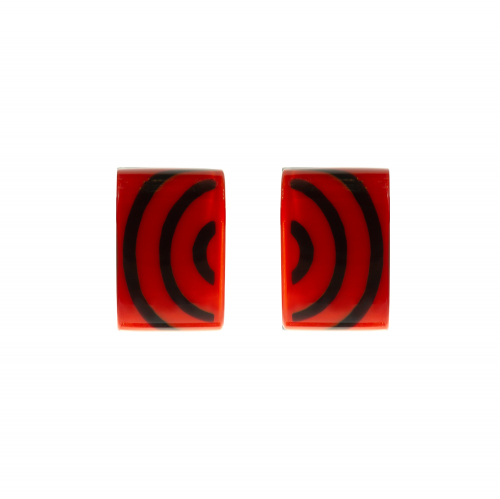 Серьги Symmetric Красный