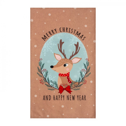 Новогодний подарочный набор Этель Deer: кухонное полотенце, прихватка, силиконовая форма
