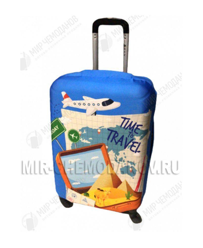 Чехол для большого чемодана “Time to Travel”