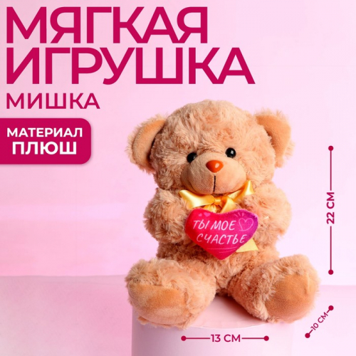 Мягкая игрушка «Ты - моё счастье», 22 см., МИКС