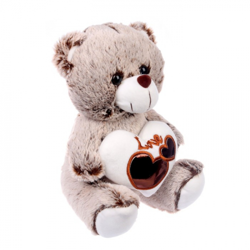 Мягкая игрушка «Мишутка с сердцем», 25 см, цвета МИКС