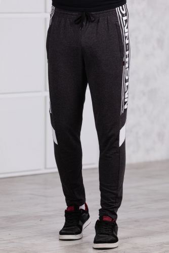брюки спортивные 3.MM154B-серый-тёмный