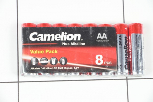 Э/п CAMELION LR06 S8, Plus Alkaline / 160;640 / ТОЛЬКО 8