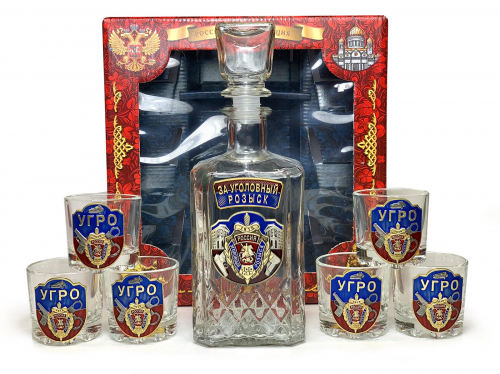 Подарочный набор для алкогольных напитков «УГРО» – идеальный выбор как по объему, так и по удобству пользования (Цвет упаковки может отличаться, подробности уточняйте у менеджера.)