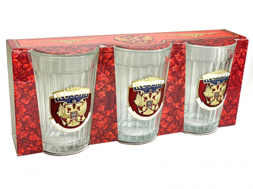 Коллекционные граненые стаканы «Russia» – статусный подарок на любое мероприятие
