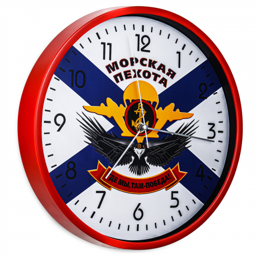 Настенные часы с символикой Морской пехоты №83