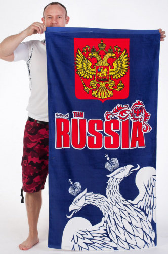 Полотенце RUSSIA «Двуглавый орёл», – подарочная серия для истинных патриотов! №17