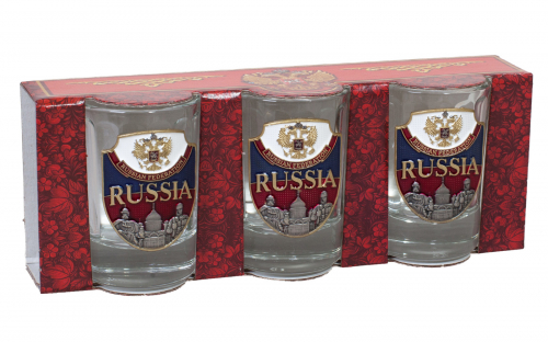 Подарочный набор стопок «Россия» – настоящее украшение стола, радует глаз и греет душу №137