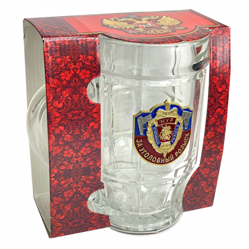 Пивной бокал «Московский Уголовный Розыск» – стекло – однозначно лучший материал для пива