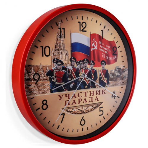 Настенные часы к юбилею Победы «Участник парада» №9