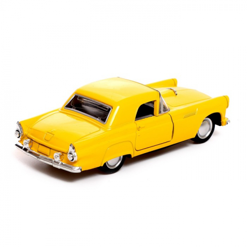 Машина металлическая «Классика», инерционная, открываются двери, 1:32, цвет жёлтый