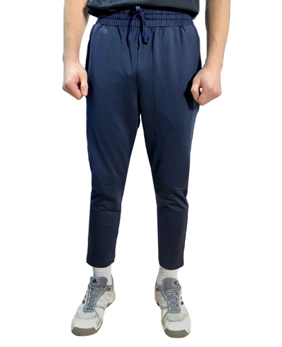 Синие мужские спортивные штаны  (шов) №2002