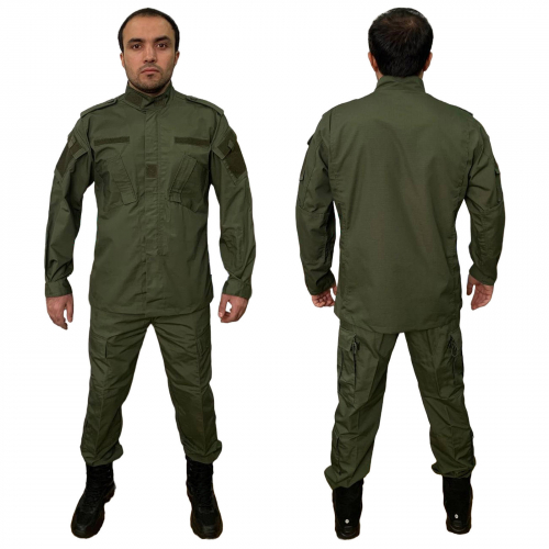 Военный тактический костюм с усилением зоны коленей G3 (Олива) - Материал RipStop (полиэстер и хлопок) с армирующим волокном - обеспечивает максимальную прочность. №102
