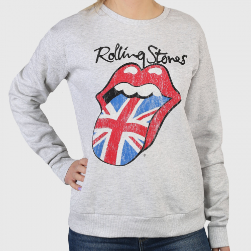 Гранжевая женская кофта Cotton on – символика британского вторжения The Rolling Stones №917