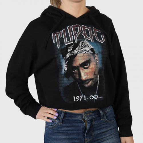 Объемная женская кофта-толстовка Cotton on – граффити фото-принт «Tupac 1971 – ∞» №885