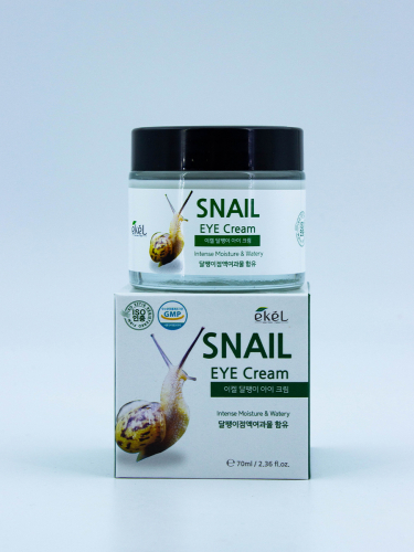 EKEL - КРЕМ ДЛЯ КОЖИ ВОКРУГ ГЛАЗ С МУЦИНОМ УЛИТКИ ЛЕГКИЙ SNAIL EYE CREAM, 70 ML