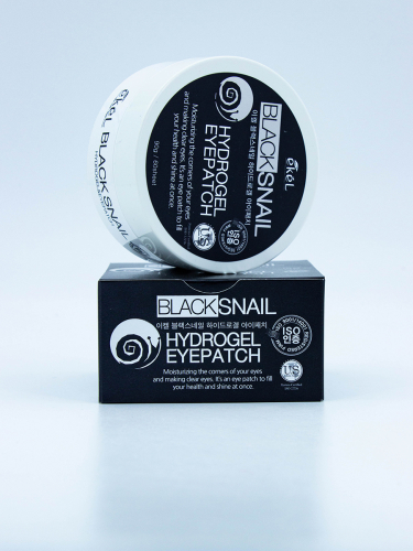 EKEL - ПАТЧИ ГИДРОГЕЛЕВЫЕ ДЛЯ ГЛАЗ С МУЦИНОМ ЧЁРНОЙ УЛИТКИ BLACK SNAIL HYDROGEL EYEPATCH, 60 ШТ.