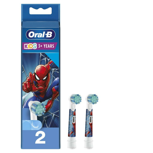 Насадки для ДЕТСКИХ электрических зубных щеток Oral-B Stages Kids Человек-Паук Spider Men (2 шт) (для мальчиков)