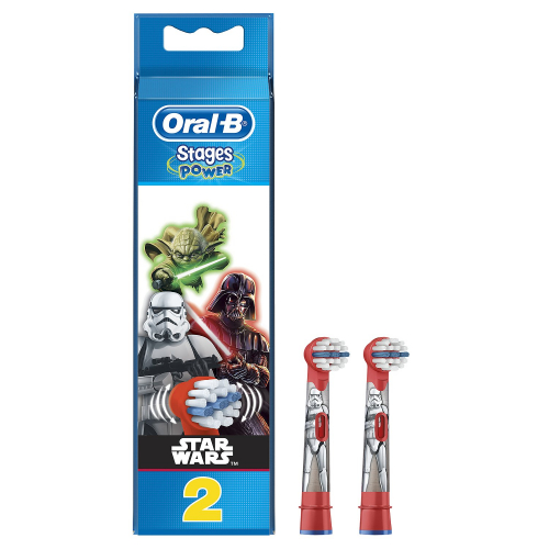 Насадки для ДЕТСКИХ электрических зубных щеток Oral-B Stages Kids Звездные Войны Star Wars (2 шт) (для мальчиков)