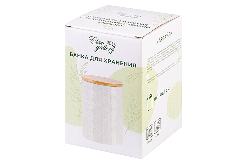 Банка д/хранения 1,1 л 11*11*16 см