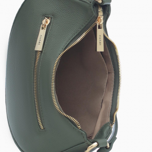 Сумка: Женская кожаная сумка Richet 2994LG 342 Зеленый