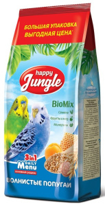 Happy Jungle Корм для волнистых попугаев 900 г