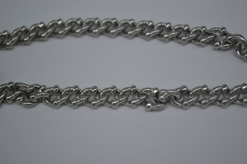 Цепочки родиевое покрытие крупное плетение серебро 1 м