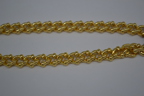 Цепочки родиевое покрытие крупное плетение золото 1 м