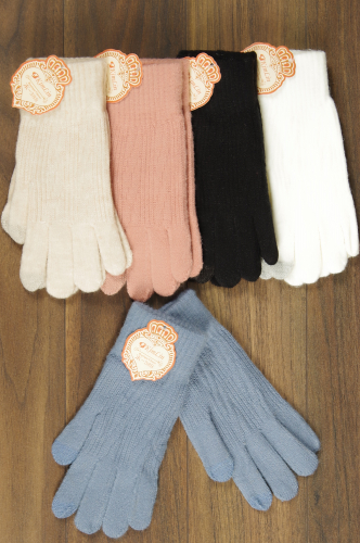 Перчатки женские 7814, шерсть (цвета в ассортименте)