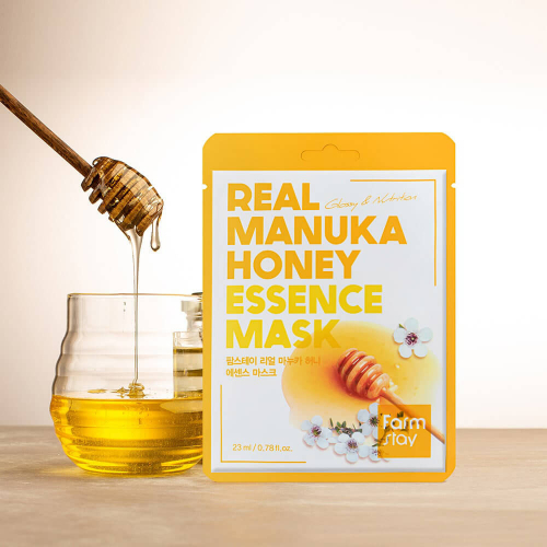 Farm Stay /Тканевая маска с медом манука. Real Manuka Honey Essence Mask. 10 шт.