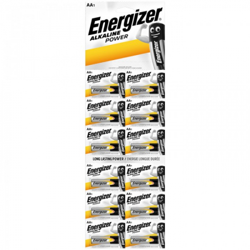 Батарейка Energizer LR06 AA Power Alkaline BL12 отрывной (6x2)(12/120/1200)