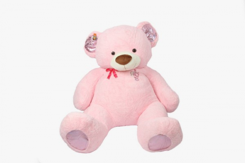 Медведь 9ST-205 розовый с блестящими ушами №1, 170см