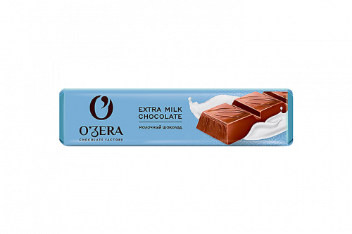 «O'Zera», шоколад молочный Extra milk, 45 г (упаковка 30 шт)