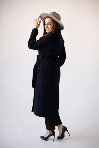 Пальто женское демисезонное 23110 (синий)