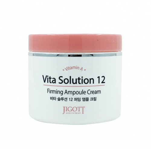 Омолаживающий ампульный крем для лица, Vita Solution 12 Firming Ampoule Cream, Jigott, 100 мл