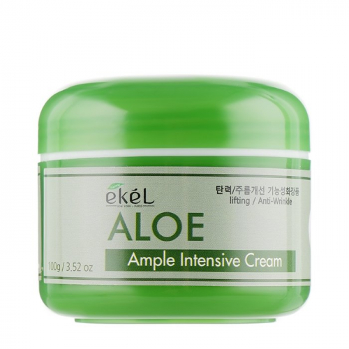 Интенсивный ампульный крем для кожи лица с экстрактом алоэ вера Ample Intensive Cream Aloe, Ekel 100 г