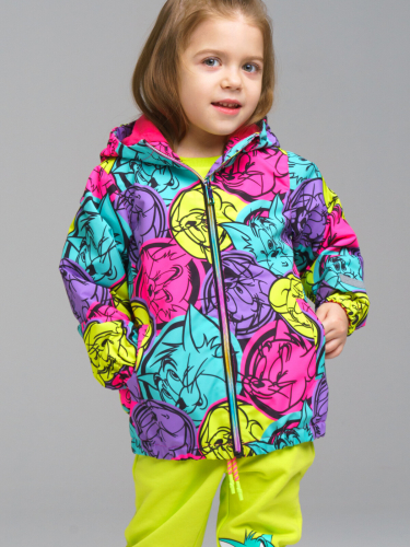  2131 р  3836 р   Куртка текстильная с полиуретановым покрытием для девочек (ветровка)