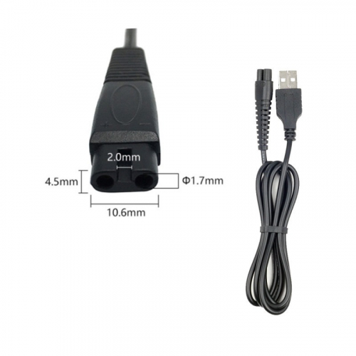 Кабель питания для электробритв DL40 (USB на 10,6мм/4,5мм/2мм, d=1,7мм )