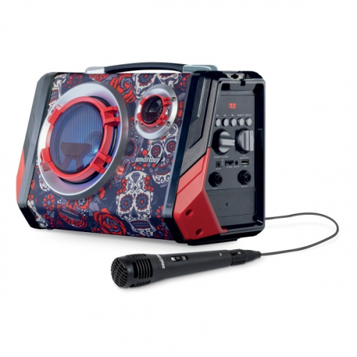 Колонка SmartBuy EPIC черная bluetooth, 18W, MP3, FM, микрофон, караоке (SBS-5160)