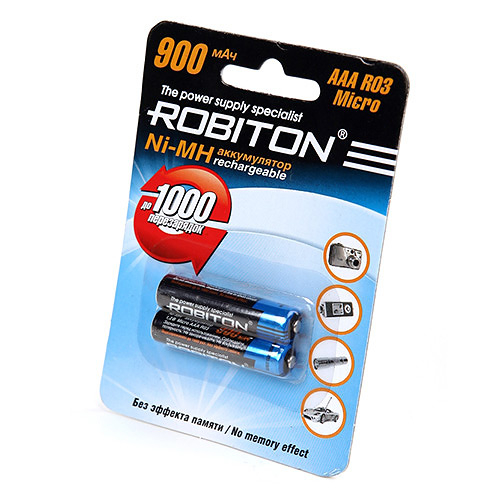 Аккумулятор AAA Robiton 900 mAh BL2 (2/50)