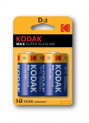 Батарейка Kodak MAX LR20 BL2 (2/20/100)