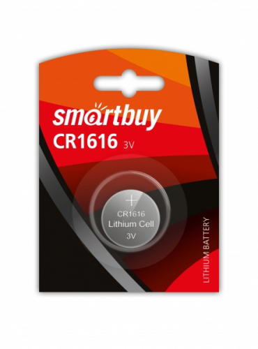 Батарейка Smartbuy CR1616 3V BL1 (1/12)