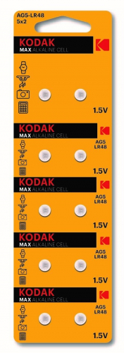 Батарейка Kodak AG 5 LR754 BL10 (10/100)